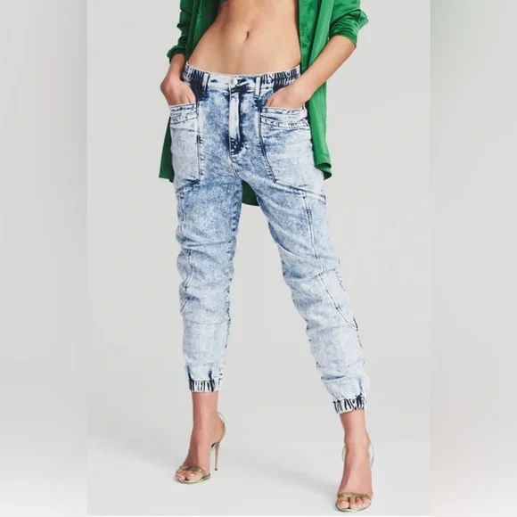 NWT Retrofete Acid Wash Crop Jeans 25 | 80s 90s Y2k MTV Mall Goth Indie Sleaze - Picture 2 of 8